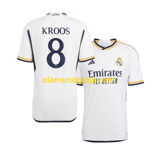 Camisola Real Madrid Kroos 8 Homem Equipamento Primeiro 2023-2024 Manga Curta